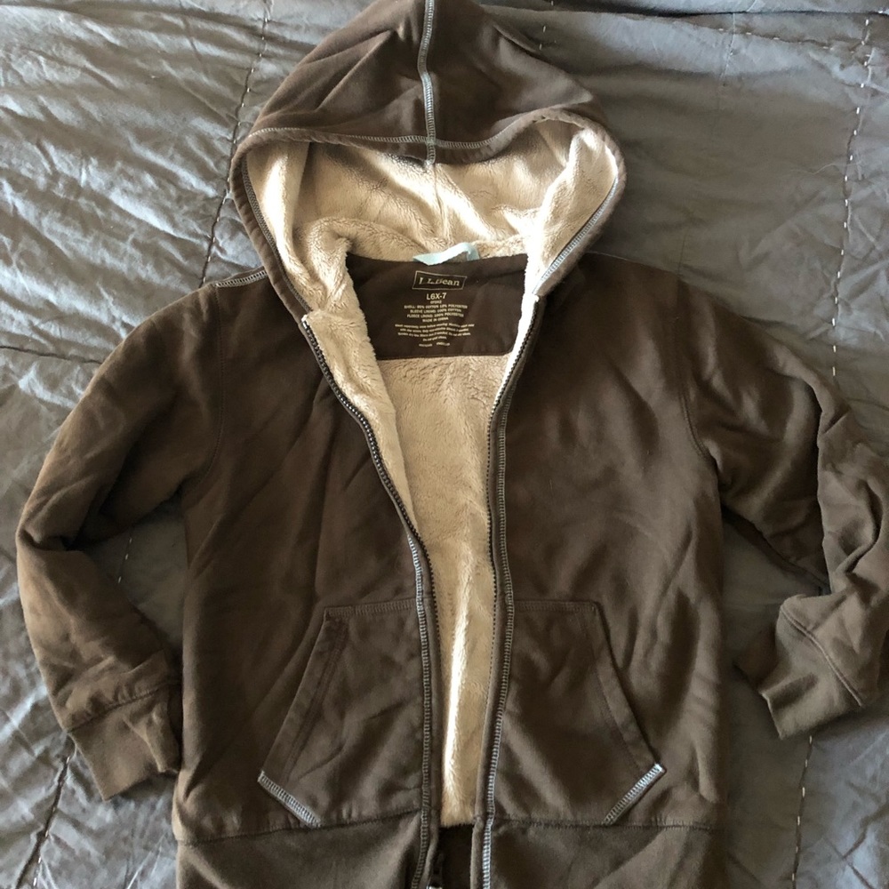 LL Bean Kids fuzzy sweatshirt